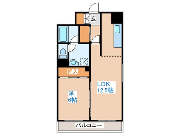 山晃ハイツの物件間取画像